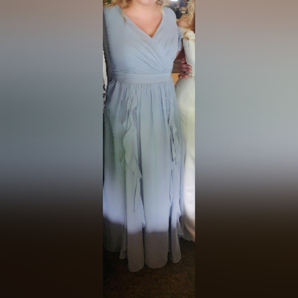 Elegant Blue Maxi Dress - Picture 3 of 3